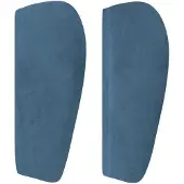 vidaXL Hoofdbord met randen 103x23x78/88 cm fluweel donkergrijs