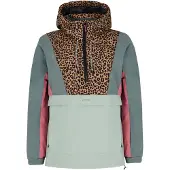 Protest ski-anorak Apel groen/camel/roze female | Maat: XS