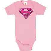 Logoshirt Rompertje/body pink / rosa