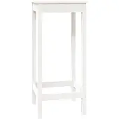 vidaXL Bartafel 50x50x110 cm massief grenenhout wit