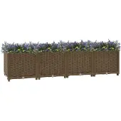 vidaXL Verhoogd bed 160x40x38 cm polypropyleen