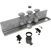Easy drain Easydrain Multi Wall douchegoot 80 cm. zijuitloop zonder rooster Rvs