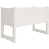 vidaXL Plantenbak 78x40x52 cm massief grenenhout wit