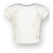 Vingino gebloemde T-shirt wit Meisjes Modal Ronde hals Bloemen - maat 140