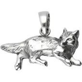 MOOYE ® - Collectie Zilveren Vos omkijkend kettinghanger