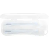 Kikkaboo Lepel Met Doosje Siliconen Blauw 2 Stuks