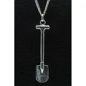 MOOYE ® - Collectie Zilveren Schep spade groot ketting hanger