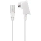 Goobay TAE-F - RJ45 DSL/VDSL telecom kabel | 2-aderig (8P2C) | wit | 50 meter
