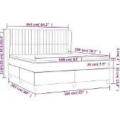 vidaXL Boxspringbed met matras, taupekleurig, 160x200 cm, met stoffen bekleding