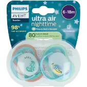 Philips AVENT Ultra Air Nighttime Fopspeen 6-18M
