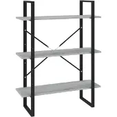 vidaXL Boekenkast 80x30x105 cm bewerkt hout grijs sonoma eikenkleurig