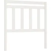vidaXL Hoofdbord 106x4x100 cm massief grenenhout wit