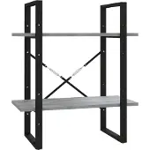 vidaXL Boekenkast 60x30x70 cm bewerkt hout grijs sonoma eikenkleurig