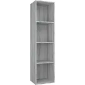 vidaXL Boekenkast / tv-meubel 36x30x143 cm grijs sonoma eikenkleurig