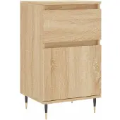 vidaXL Dressoir 40x35x70 cm bewerkt hout sonoma eikenkleurig