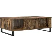 vidaXL Salontafel 104x60x35 cm bewerkt hout gerookt eikenkleurig