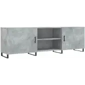 vidaXL Tv-meubel 150x30x50 cm bewerkt hout betongrijs