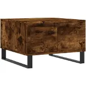 vidaXL Salontafel 55x55x36,5 cm bewerkt hout gerookt eikenkleurig