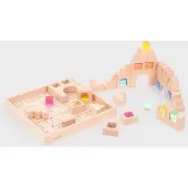 TickiT Wooden Building Gem Blocks Super Set - Pk82 + tray