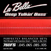 La Bella 760FS Deep Talkin' Bass, Flats - Standard 45-105 snarenset voor basgitaar