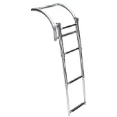 Talamex Opblaasboot RVS Zwemtrap telescopische met 4 treden
