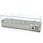 Maxima Opzetkoelvitrine - 140 cm - 6 x 1/3 GN Bakken