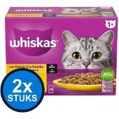 Whiskas 2x mix in saus 7+ pouch 12x85g