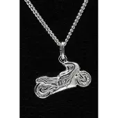 MOOYE ® - Collectie Zilveren Honda motor ketting hanger