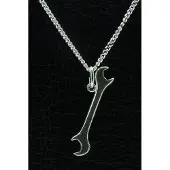 MOOYE ® - Collectie Zilveren Steeksleutel ketting hanger - groot