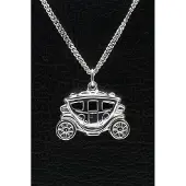 MOOYE ® - Collectie Zilveren Koets ketting hanger