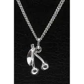 MOOYE ® - Collectie Zilveren Kersen klein ketting hanger