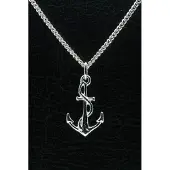 MOOYE ® - Collectie Zilveren Anker ketting hanger