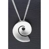 MOOYE ® - Collectie Zilveren Slakkenhuis mat ketting hanger