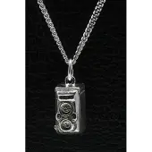 MOOYE ® - Collectie Zilveren Fotocamera ketting hanger - antiek