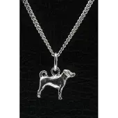 MOOYE ® - Collectie Zilveren Appenzeller sennenhond ketting hanger - klein