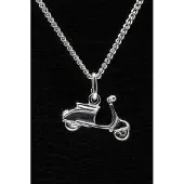 MOOYE ® - Collectie Zilveren Scooter ketting hanger