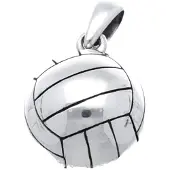 MOOYE ® - Collectie Zilveren Volleybal kettinghanger