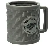 Abystyle Gelicenseerde GAME OF THRONES STARK 3D puodelis, Kopje, Grijs