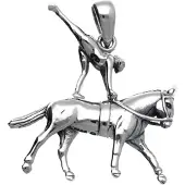 MOOYE ® - Collectie Zilveren Paard voltige kettinghanger