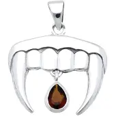 MOOYE ® - Collectie Zilveren Dracula - Vampier tanden kettinghanger