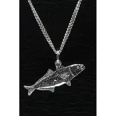 MOOYE ® - Collectie Zilveren Forel ketting hanger