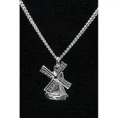 MOOYE ® - Collectie Zilveren Molen bovenkruier ketting hanger