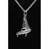 MOOYE ® - Collectie Zilveren Zeilboot ketting hanger - kajuit