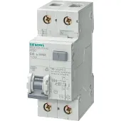 Siemens Stroombeveiliging met leidingbeveiliging B, 13 A, 1+N, 30 mA - Stroomonderbreker B13 / 0,03 A 5SU1356-6KK13