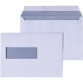 Quantore - Envelop 162x229mm venster 4x11cm links zelfkl 500st