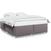 vidaXL Bedframe kunstleer grijs 180x200 cm