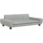 vidaXL Hondenmand 100x54x33 cm fluweel lichtgrijs
