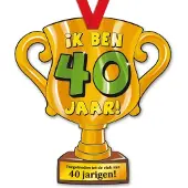 Paper Dreams Kartonnen Trofee | Ik ben 40 jaar!