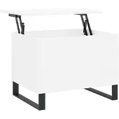 vidaXL Salontafel 60x44,5x45 cm bewerkt hout wit