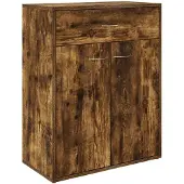 vidaXL Dressoir, gerookt eikenfineer, 60x30x75 cm, houtvezelplaat